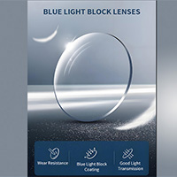 Линзы для очков с высоким индексом 1.67, защитой от синего света и UV420