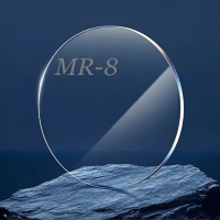 Однофокальные 1.61 асферические MR-8 UV420 с защитой от синего света, HMC твердое мультипокрытие, рецептурные линзы